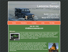 Tablet Screenshot of lamornagarage.com